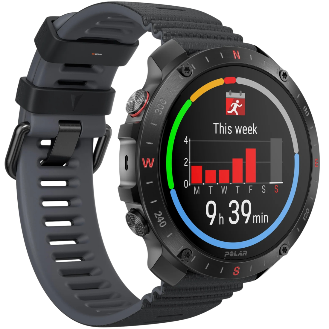 Polar Grit X2 Pro смарт-годинник для спорту бігу водонепроникний Black 900110283