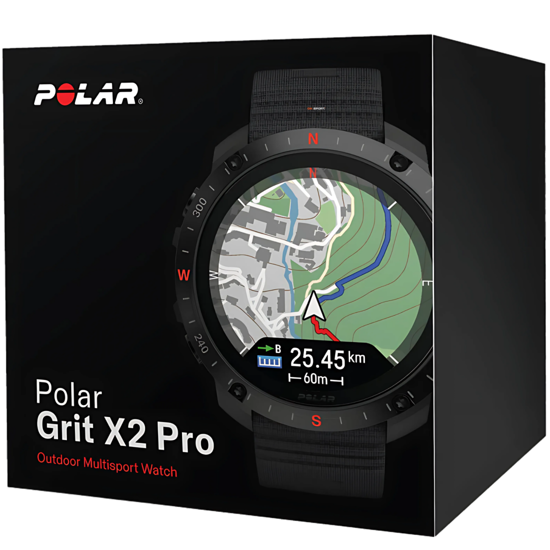 Polar Grit X2 Pro смарт-годинник для спорту бігу водонепроникний Black 900110283