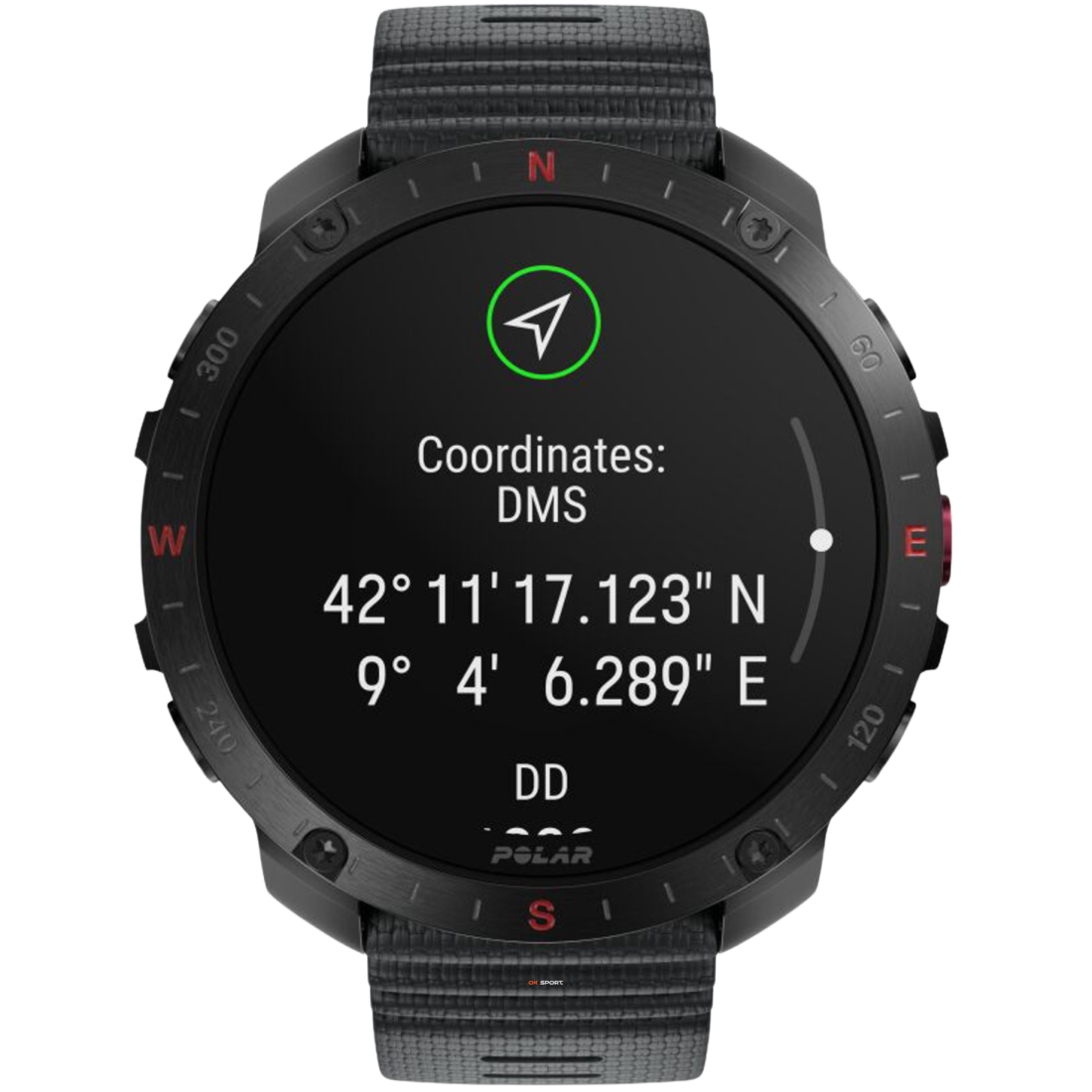 Polar Grit X2 Pro смарт-годинник для спорту бігу водонепроникний Black 900110283