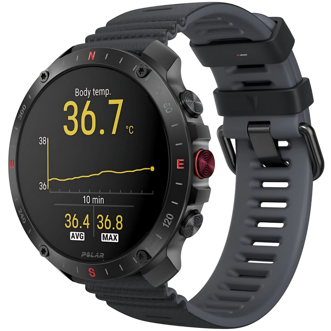 Polar Grit X2 Pro смарт-годинник для спорту бігу водонепроникний Black 900110283