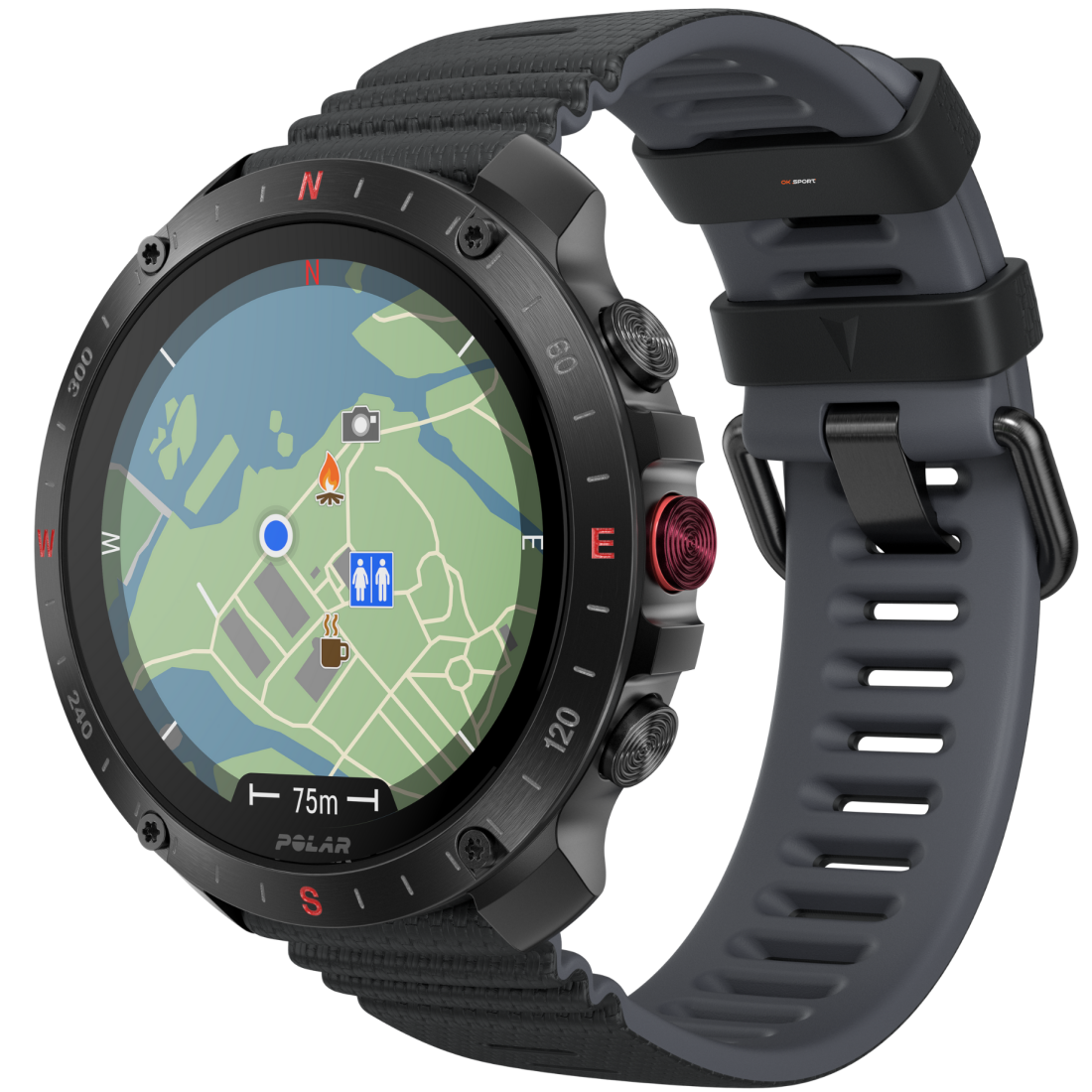 Polar Grit X2 Pro смарт-годинник для спорту бігу водонепроникний Black 900110283