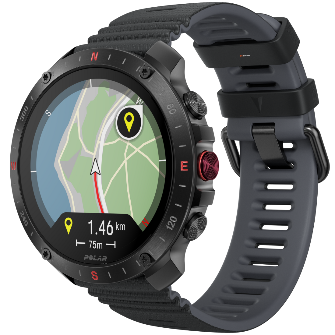 Polar Grit X2 Pro смарт-годинник для спорту бігу водонепроникний Black 900110283