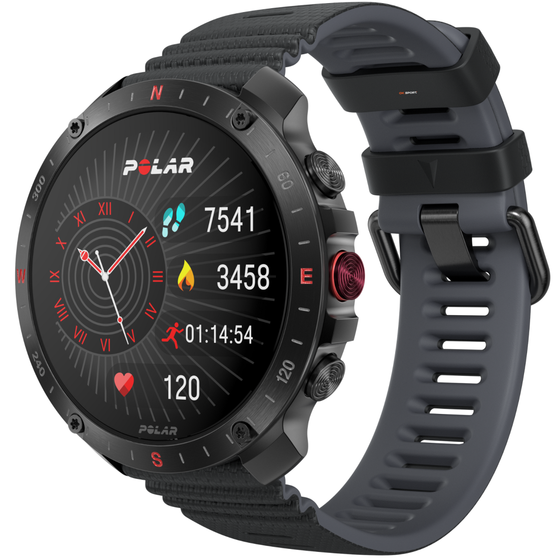 Polar Grit X2 Pro смарт-годинник для спорту бігу водонепроникний Black 900110283