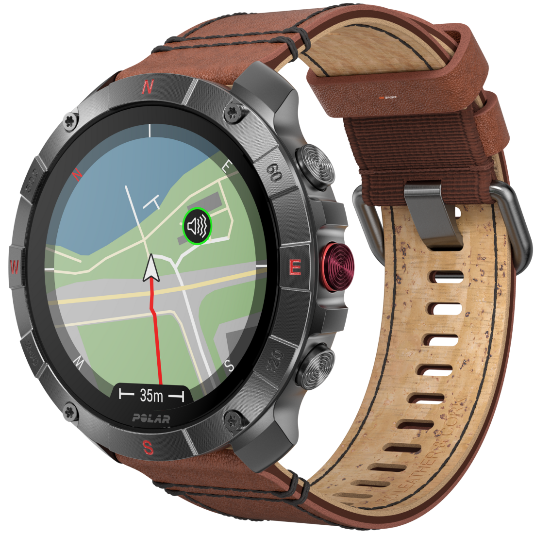 Polar Grit X2 Pro Titan спортивний годинник для бігу тренувань плавання походів з GPS і пульсометром 900110288