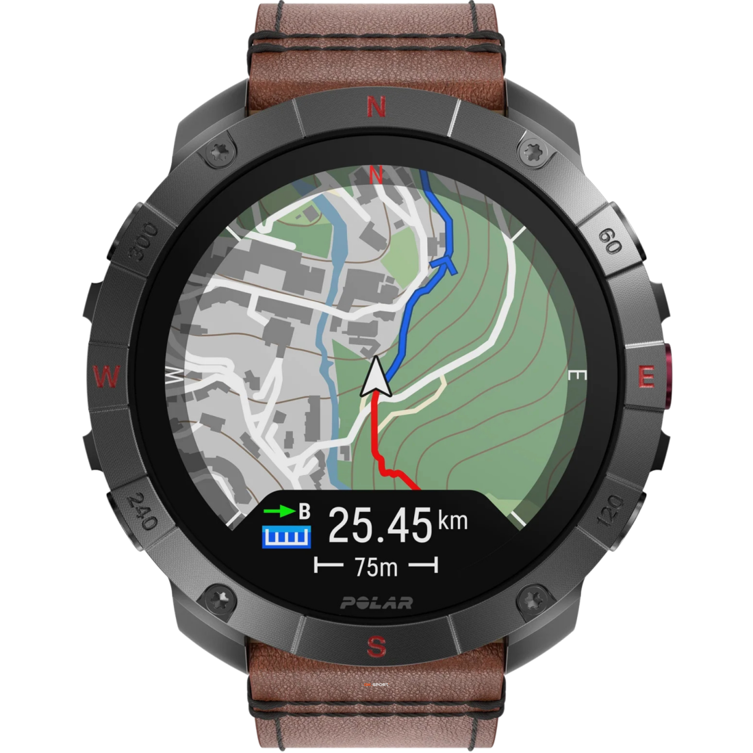 Polar Grit X2 Pro Titan спортивний годинник для бігу тренувань плавання походів з GPS і пульсометром 900110288