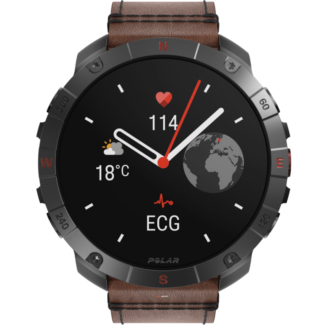 Polar Grit X2 Pro Titan спортивний годинник для бігу тренувань плавання походів з GPS і пульсометром 900110288