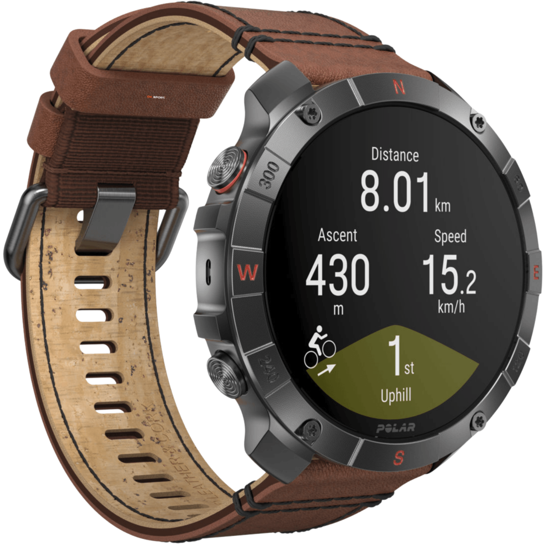Polar Grit X2 Pro Titan спортивний годинник для бігу тренувань плавання походів з GPS і пульсометром 900110288