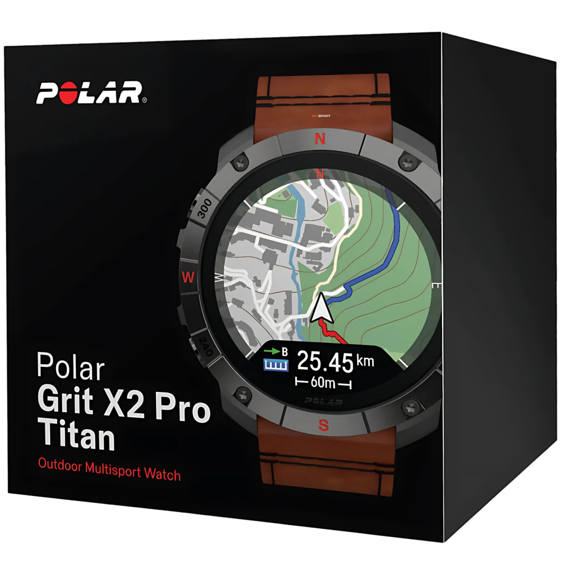 Polar Grit X2 Pro Titan спортивний годинник для бігу тренувань плавання походів з GPS і пульсометром 900110288