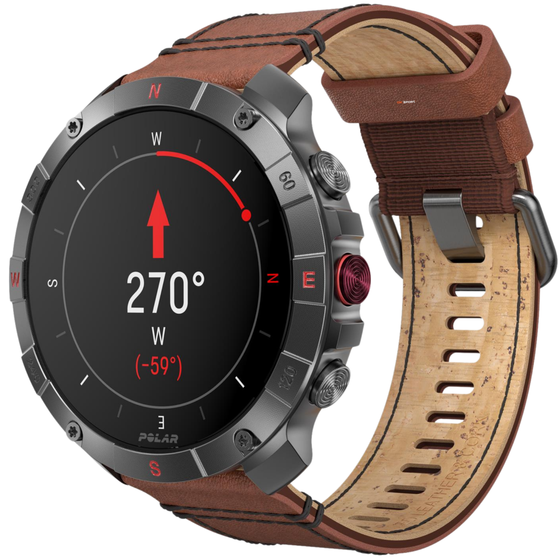 Polar Grit X2 Pro Titan спортивний годинник для бігу тренувань плавання походів з GPS і пульсометром 900110288