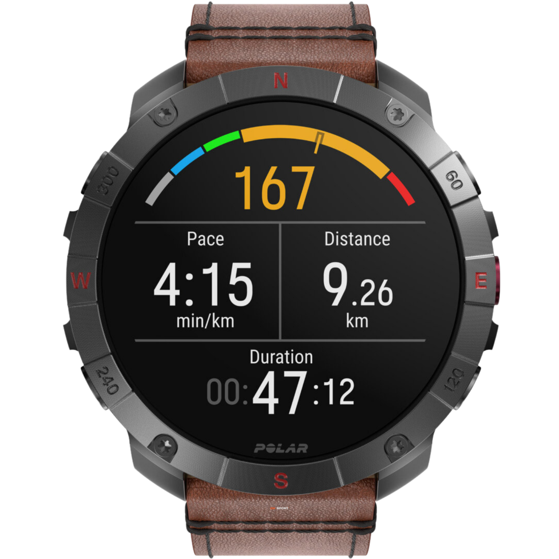 Polar Grit X2 Pro Titan спортивний годинник для бігу тренувань плавання походів з GPS і пульсометром 900110288