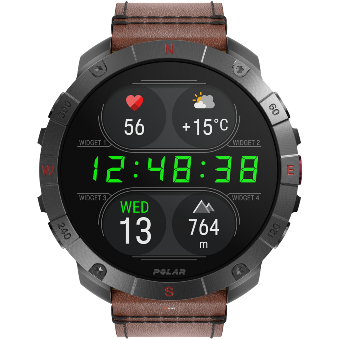 Polar Grit X2 Pro Titan спортивний годинник для бігу тренувань плавання походів з GPS і пульсометром 900110288
