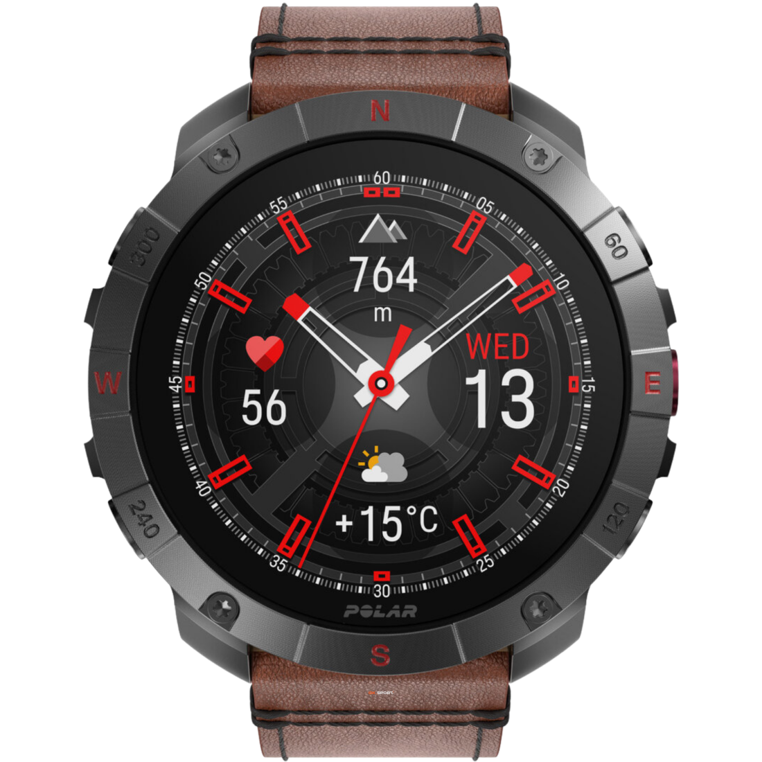 Polar Grit X2 Pro Titan спортивний годинник для бігу тренувань плавання походів з GPS і пульсометром 900110288