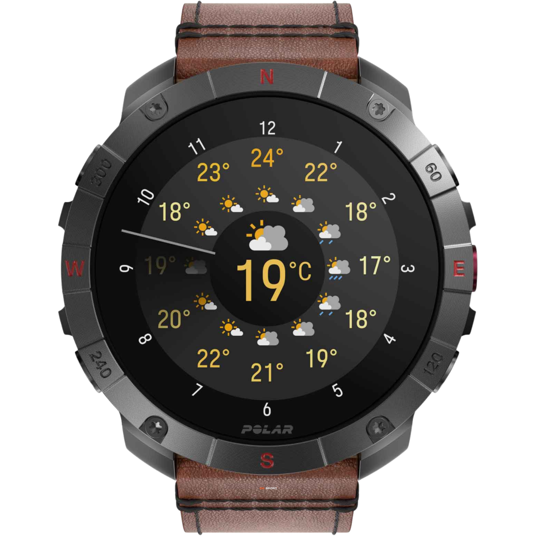 Polar Grit X2 Pro Titan спортивний годинник для бігу тренувань плавання походів з GPS і пульсометром 900110288