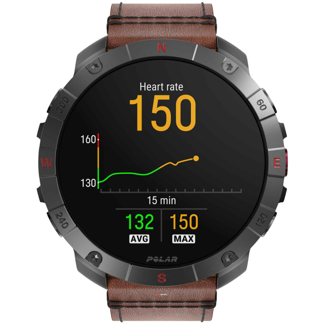 Polar Grit X2 Pro Titan спортивний годинник для бігу тренувань плавання походів з GPS і пульсометром 900110288