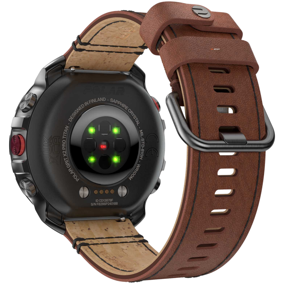Polar Grit X2 Pro Titan спортивний годинник для бігу тренувань плавання походів з GPS і пульсометром 900110288