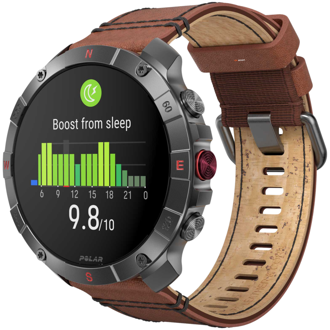 Polar Grit X2 Pro Titan спортивний годинник для бігу тренувань плавання походів з GPS і пульсометром 900110288