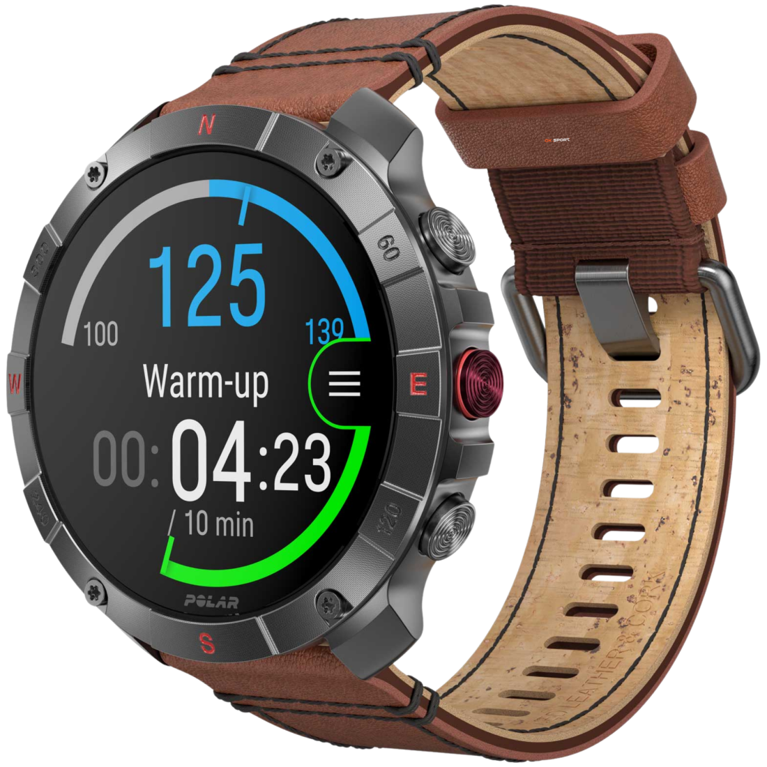 Polar Grit X2 Pro Titan спортивний годинник для бігу тренувань плавання походів з GPS і пульсометром 900110288