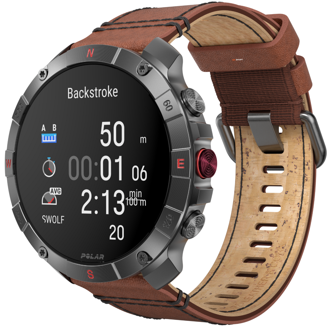 Polar Grit X2 Pro Titan спортивний годинник для бігу тренувань плавання походів з GPS і пульсометром 900110288