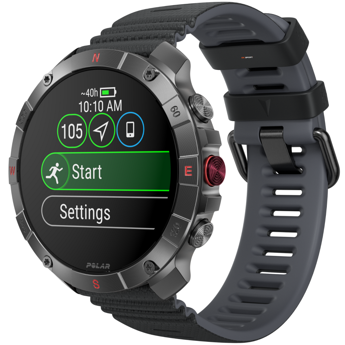 Polar Grit X2 Pro Titan спортивний годинник для бігу тренувань плавання походів з GPS і пульсометром 900110288