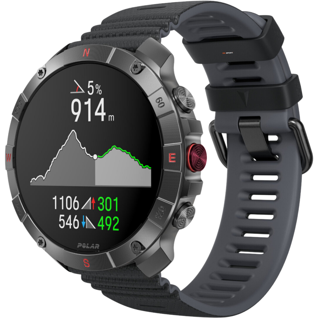 Polar Grit X2 Pro Titan спортивний годинник для бігу тренувань плавання походів з GPS і пульсометром 900110288