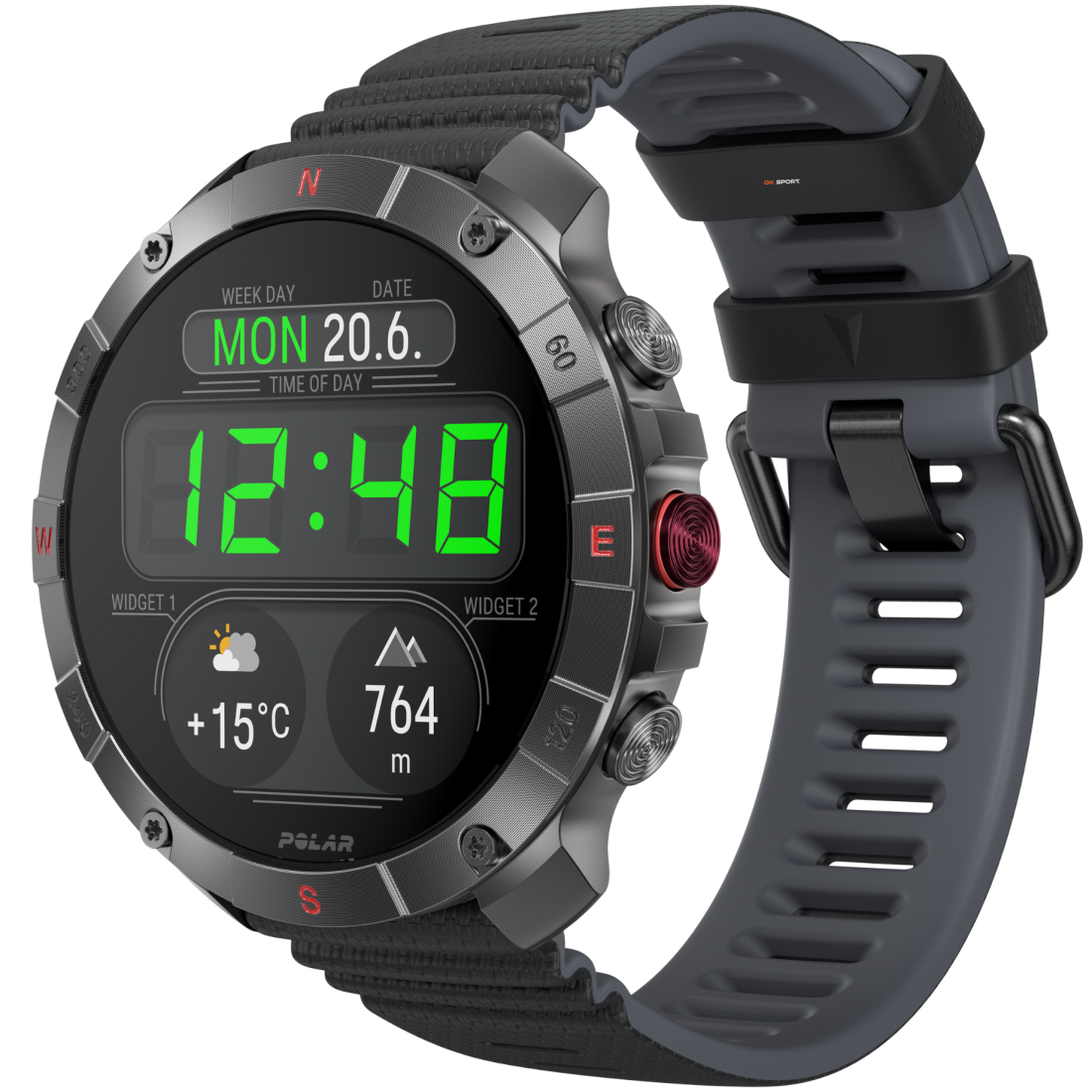 Polar Grit X2 Pro Titan спортивний годинник для бігу тренувань плавання походів з GPS і пульсометром 900110288