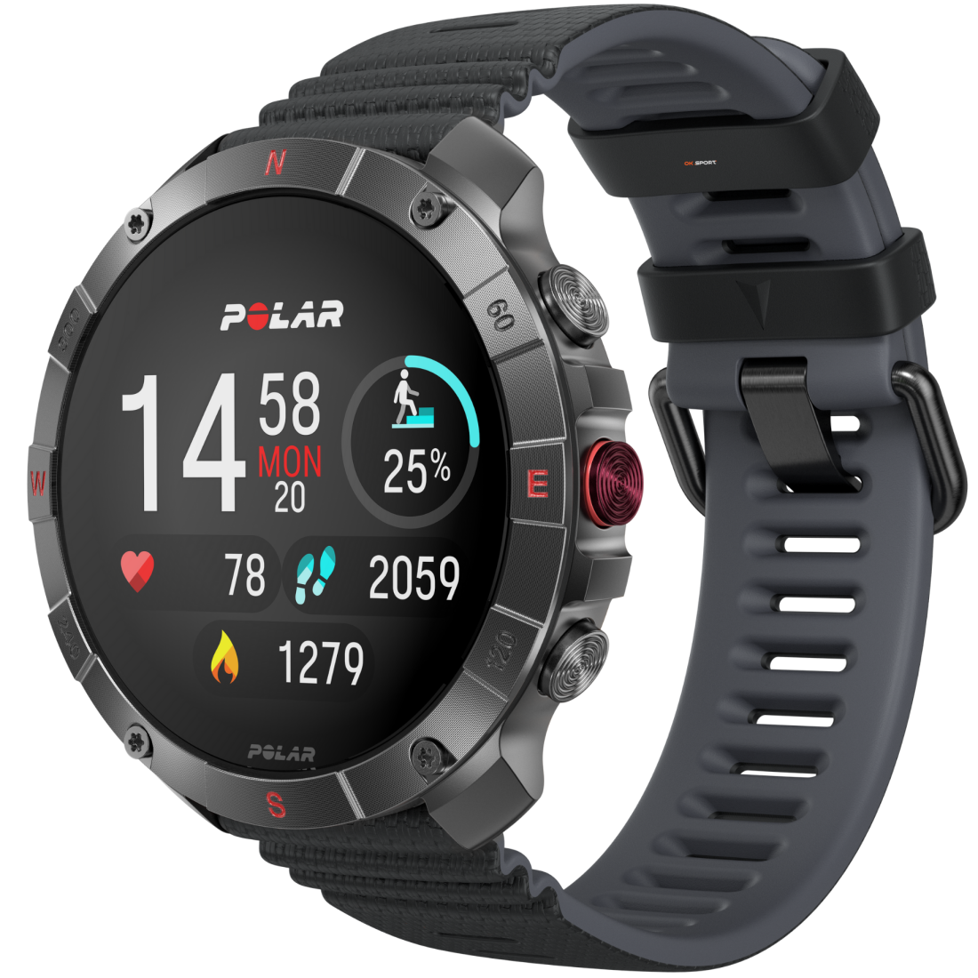Polar Grit X2 Pro Titan спортивний годинник для бігу тренувань плавання походів з GPS і пульсометром 900110288