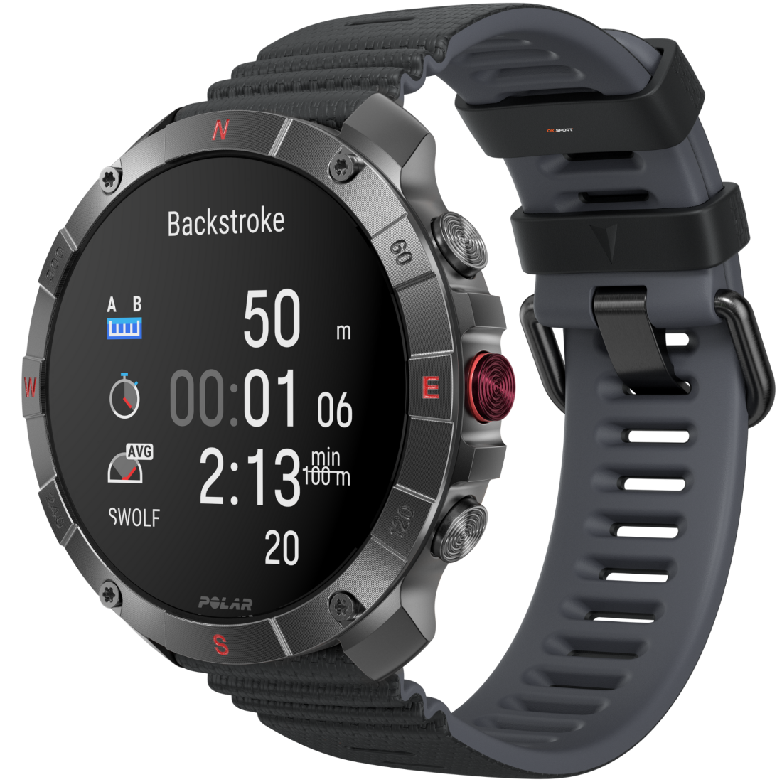 Polar Grit X2 Pro Titan спортивний годинник для бігу тренувань плавання походів з GPS і пульсометром 900110288