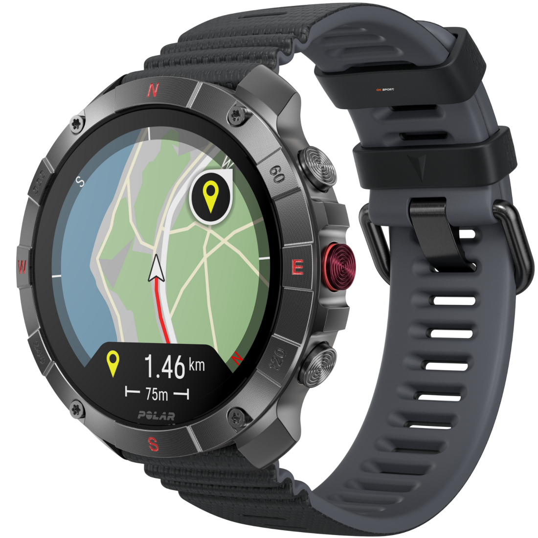 Polar Grit X2 Pro Titan спортивний годинник для бігу тренувань плавання походів з GPS і пульсометром 900110288