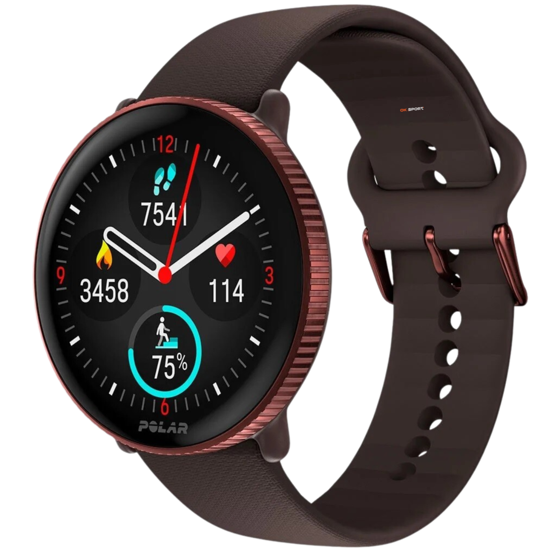 Polar Ignite 3 фітнес-годинник з крокоміром і вимірюванням пульсу Brown Copper 900106239