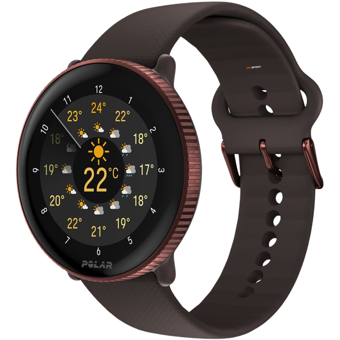 Polar Ignite 3 фітнес-годинник з крокоміром і вимірюванням пульсу Brown Copper 900106239