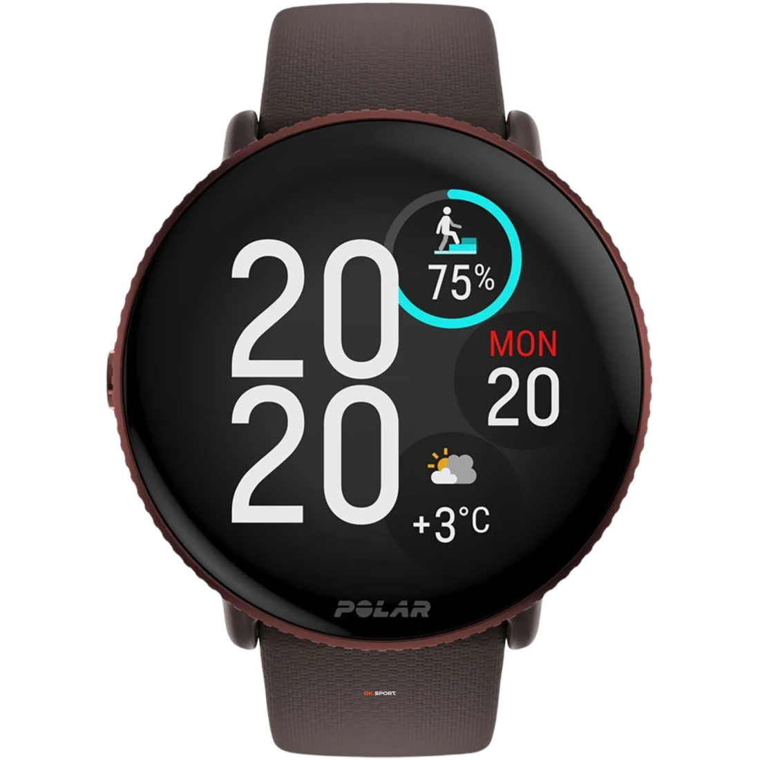 Polar Ignite 3 фітнес-годинник з крокоміром і вимірюванням пульсу Brown Copper 900106239