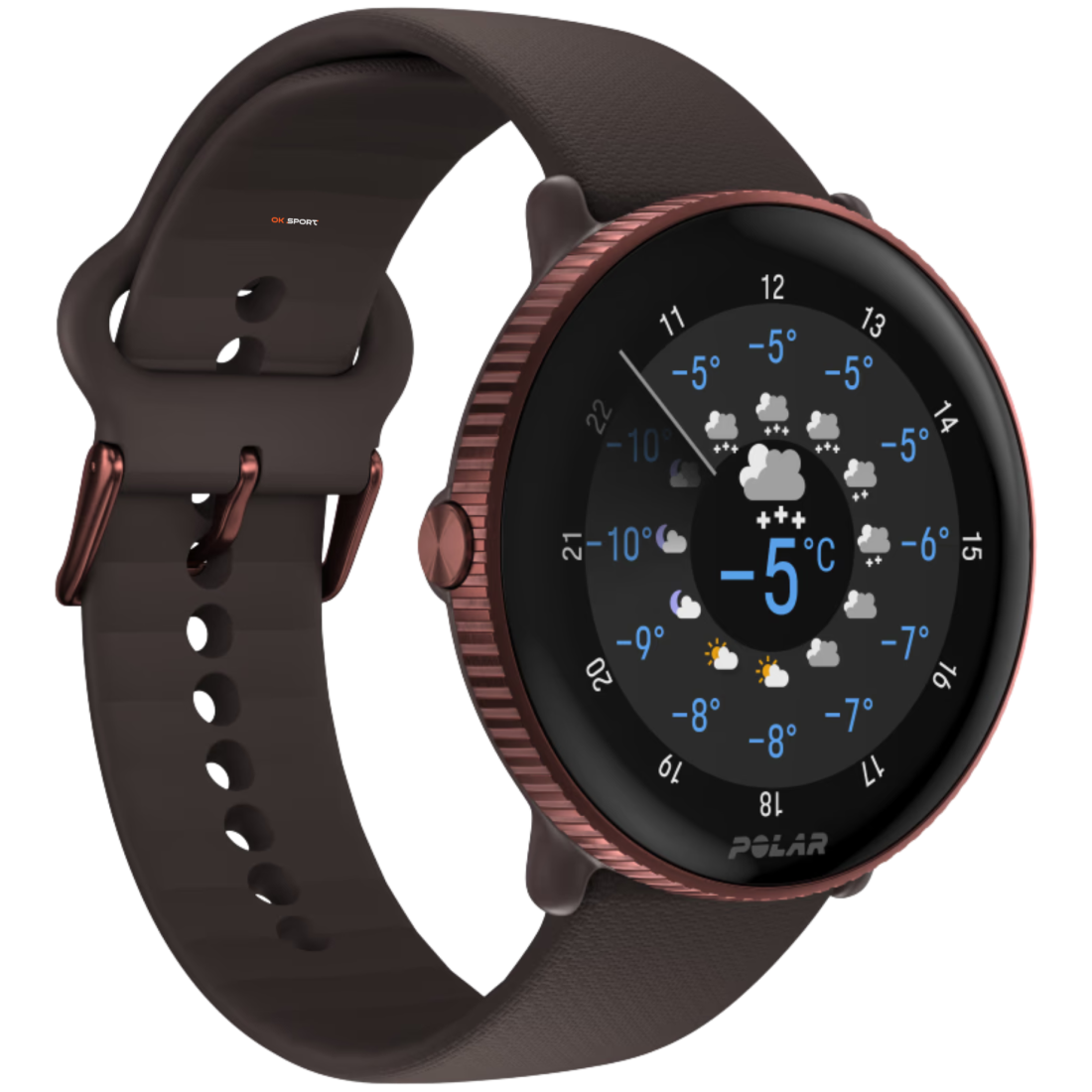 Polar Ignite 3 фітнес-годинник з крокоміром і вимірюванням пульсу Brown Copper 900106239