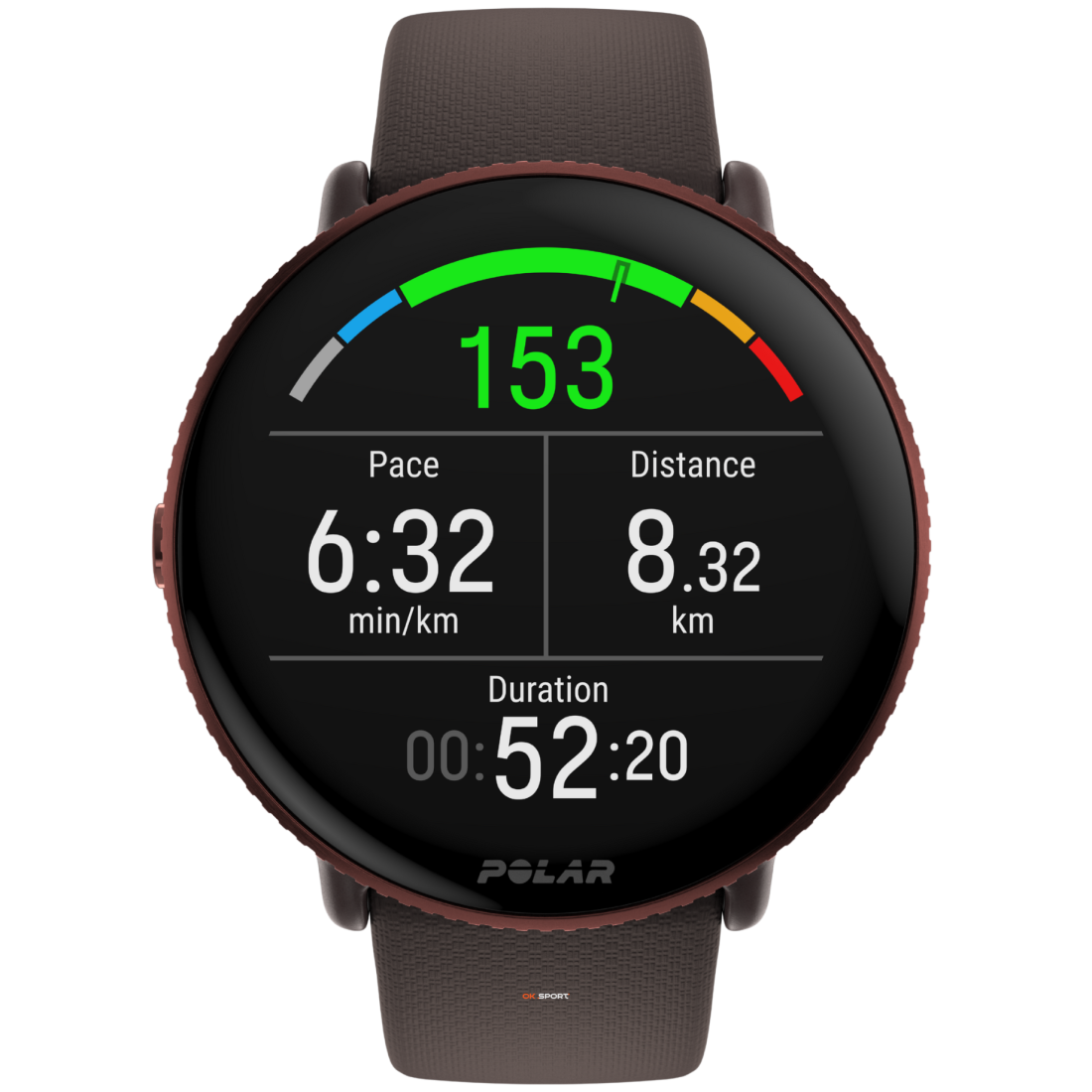 Polar Ignite 3 фітнес-годинник з крокоміром і вимірюванням пульсу Brown Copper 900106239
