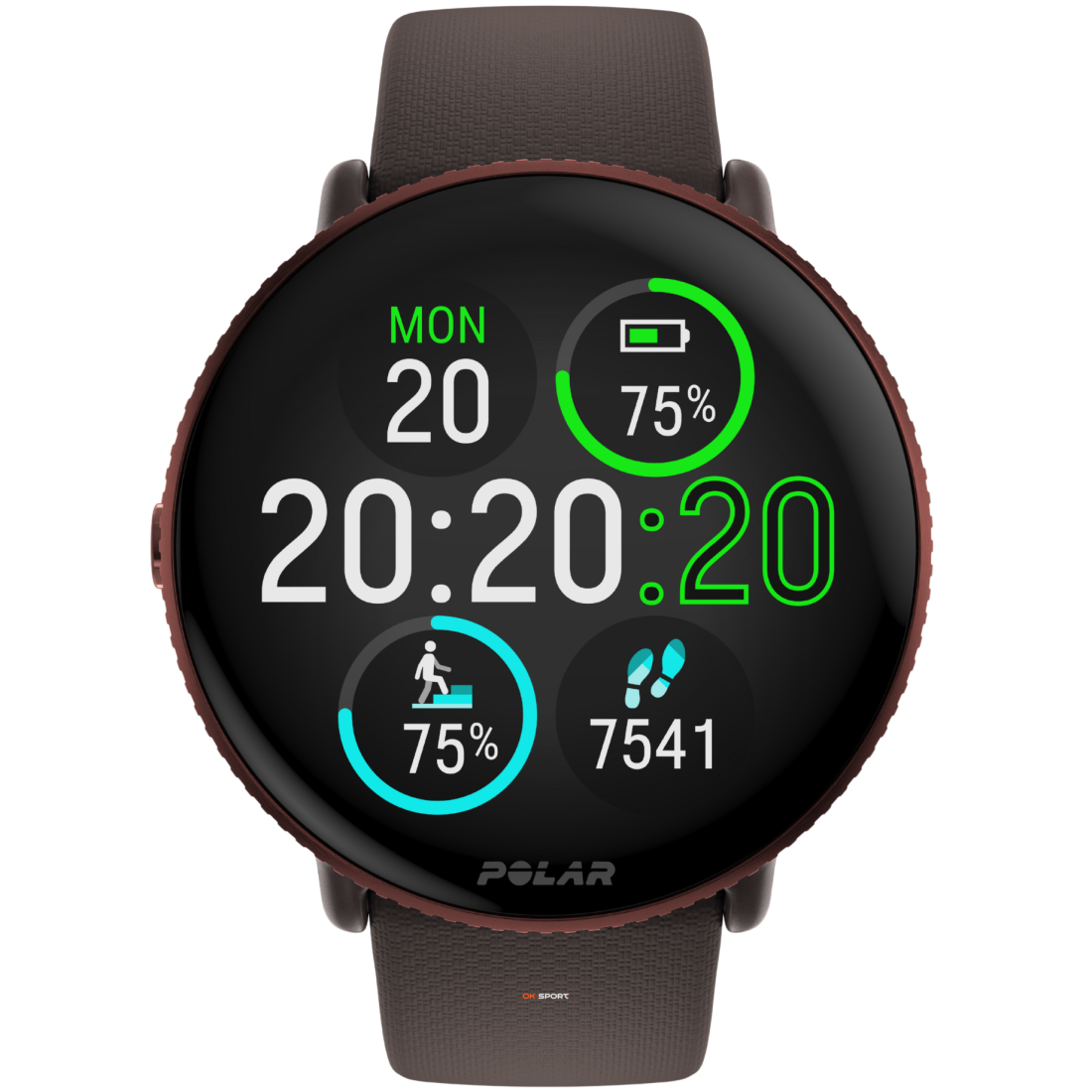 Polar Ignite 3 фітнес-годинник з крокоміром і вимірюванням пульсу Brown Copper 900106239