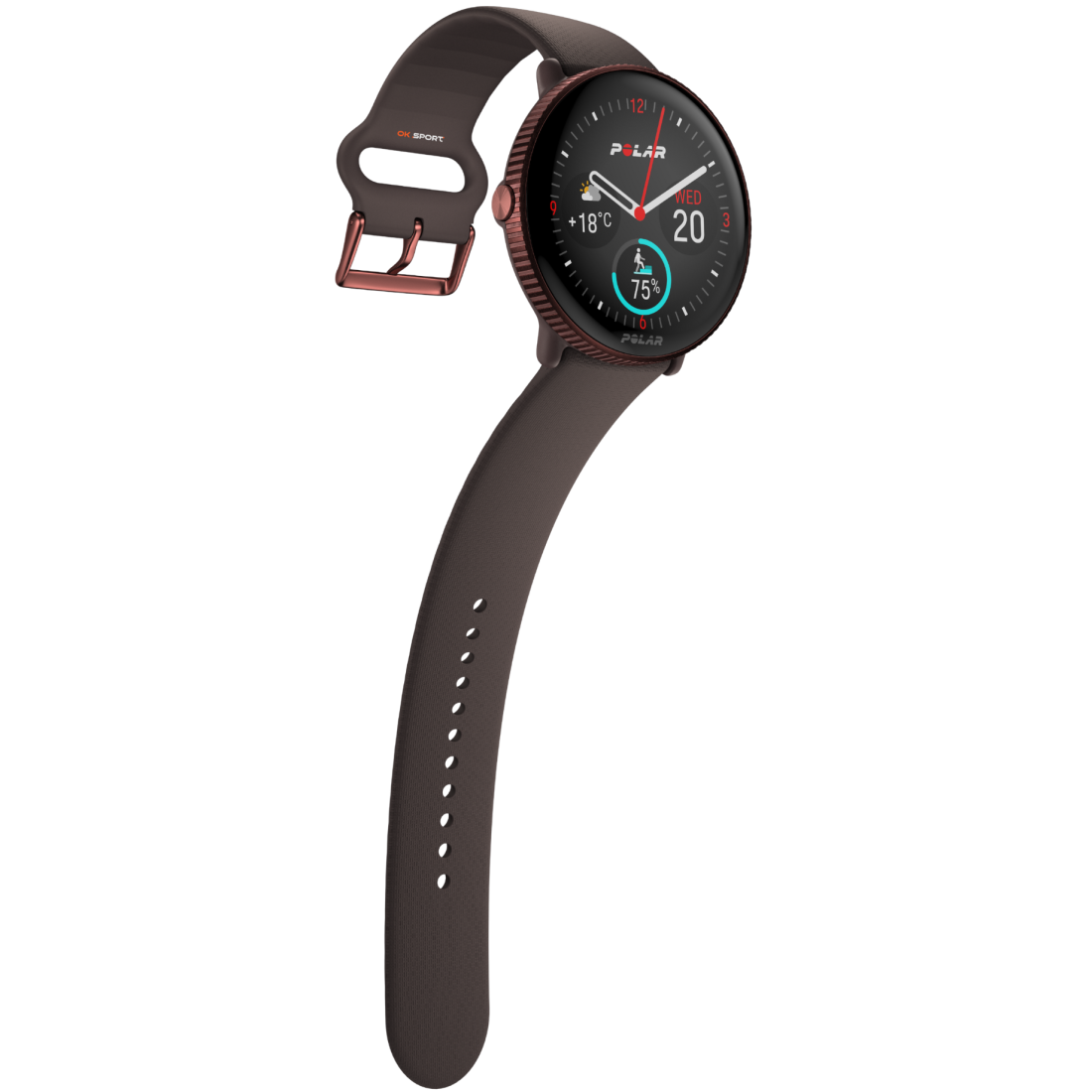 Polar Ignite 3 фітнес-годинник з крокоміром і вимірюванням пульсу Brown Copper 900106239