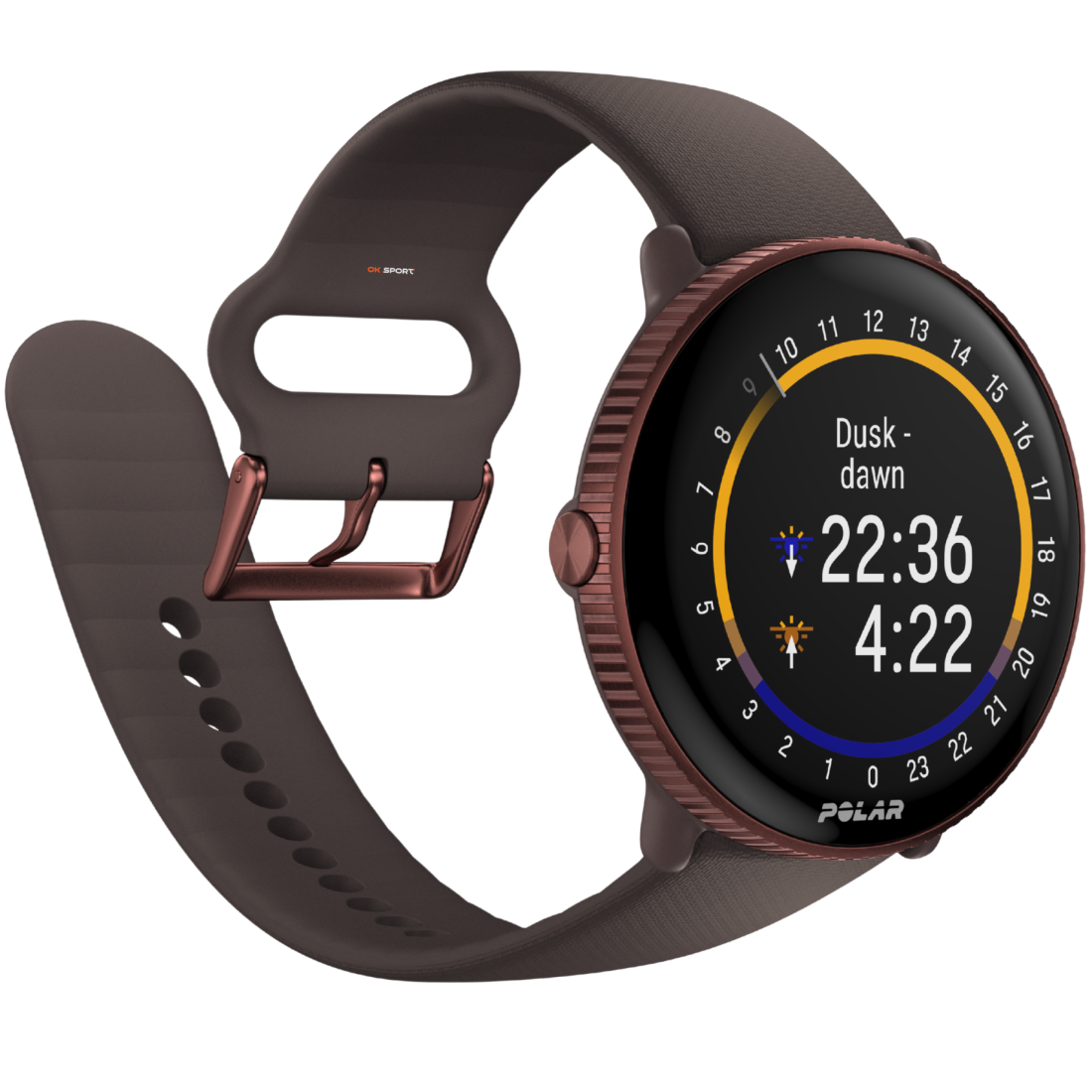 Polar Ignite 3 фітнес-годинник з крокоміром і вимірюванням пульсу Brown Copper 900106239