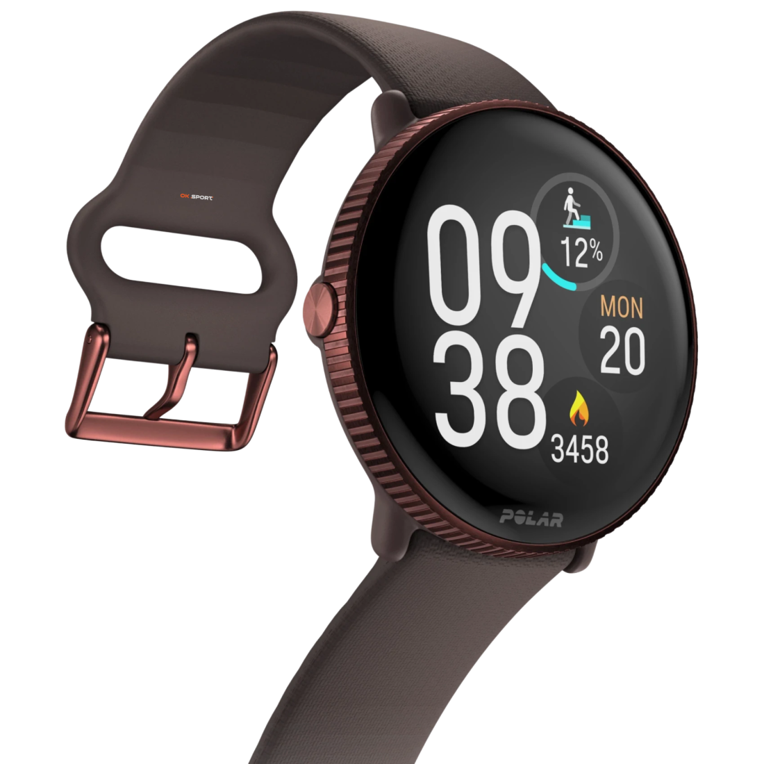 Polar Ignite 3 фітнес-годинник з крокоміром і вимірюванням пульсу Brown Copper 900106239