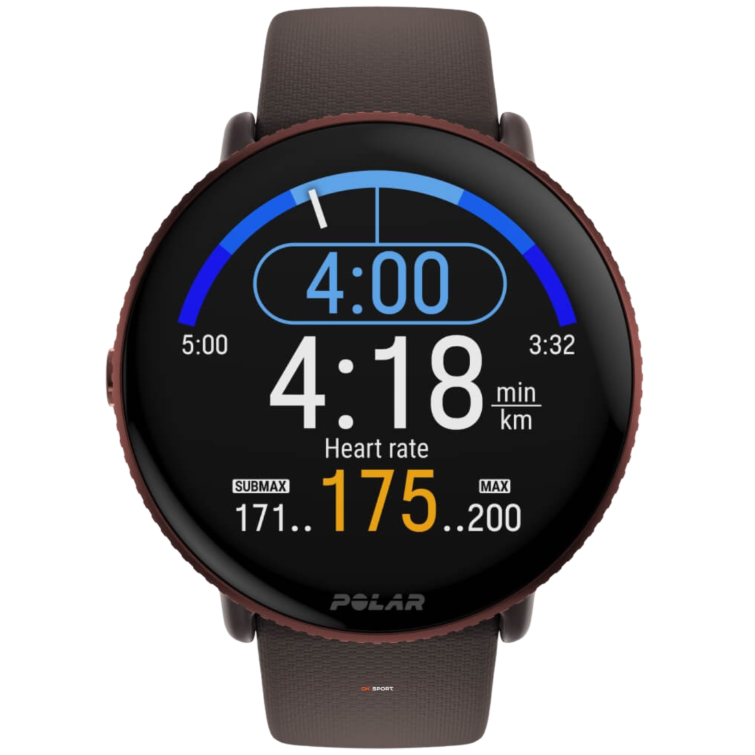 Polar Ignite 3 фітнес-годинник з крокоміром і вимірюванням пульсу Brown Copper 900106239