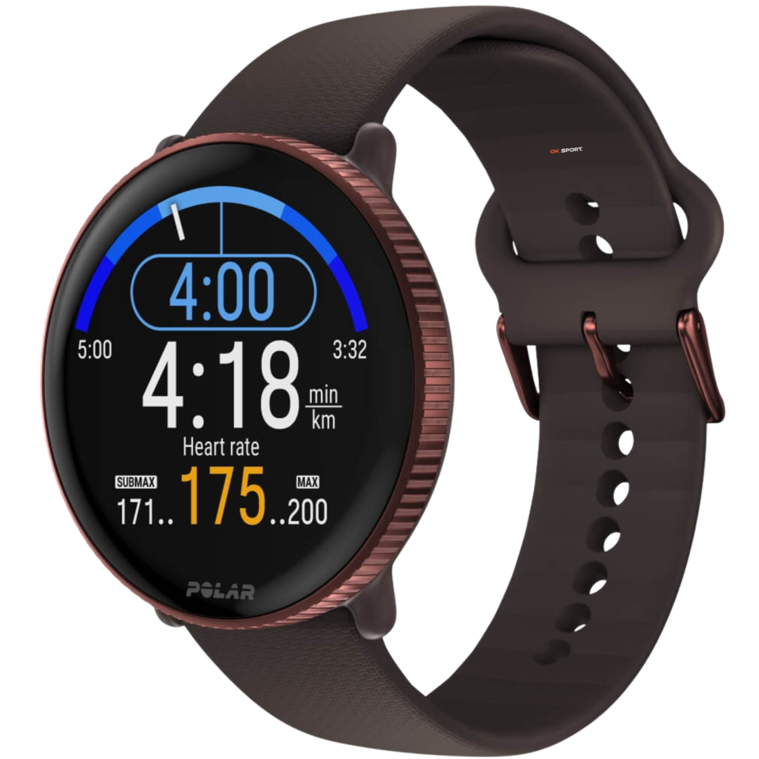 Polar Ignite 3 фітнес-годинник з крокоміром і вимірюванням пульсу Brown Copper 900106239