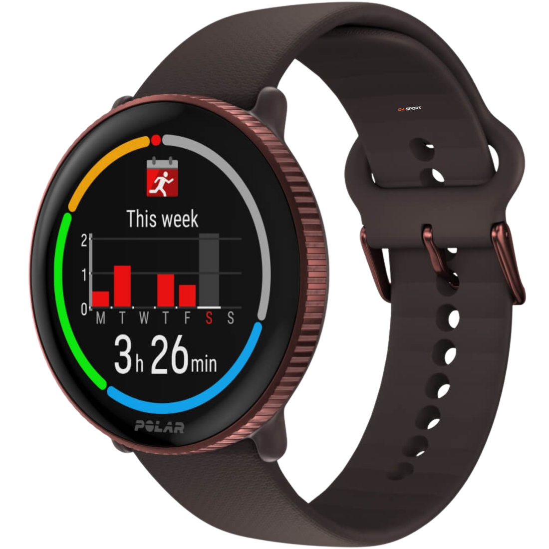Polar Ignite 3 фітнес-годинник з крокоміром і вимірюванням пульсу Brown Copper 900106239