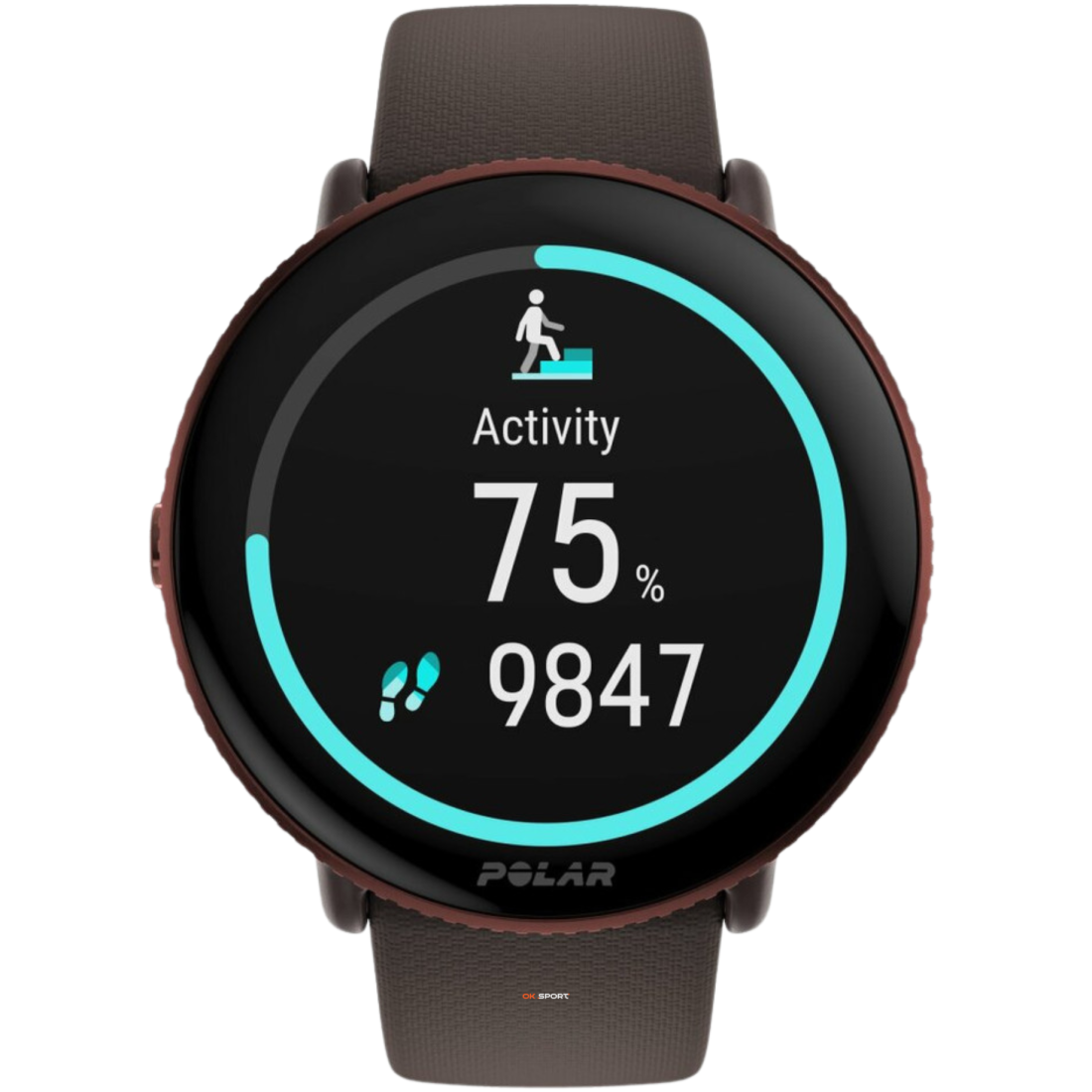 Polar Ignite 3 фітнес-годинник з крокоміром і вимірюванням пульсу Brown Copper 900106239