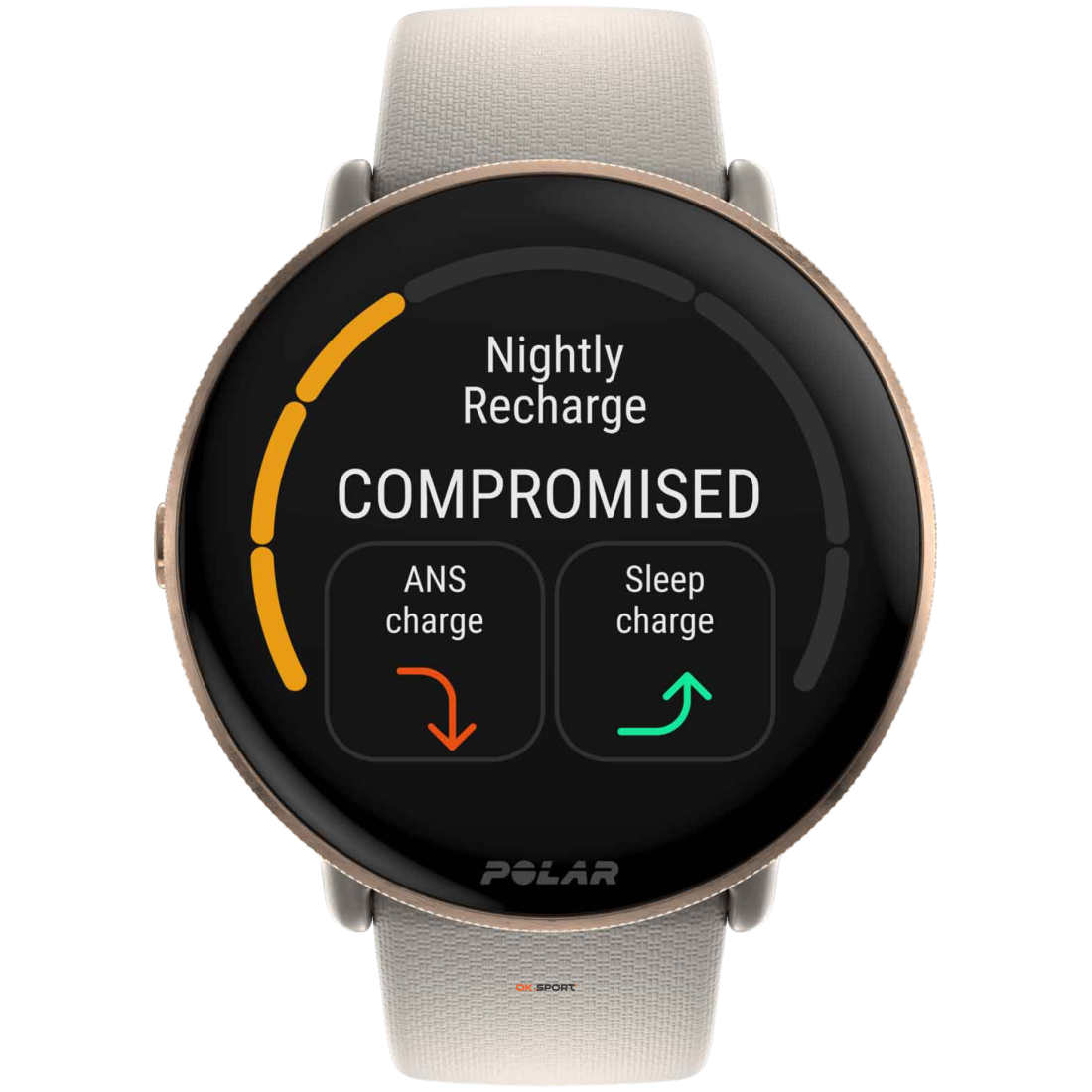 Polar Ignite 3 годинник для фітнесу з крокоміром і вимірюванням пульсу Greige Sand 900106237