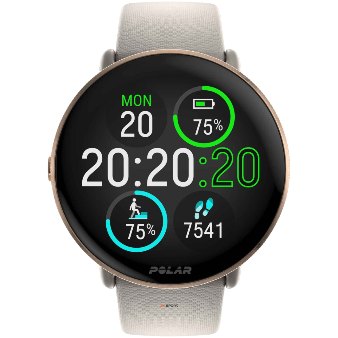 Polar Ignite 3 годинник для фітнесу з крокоміром і вимірюванням пульсу Greige Sand 900106237