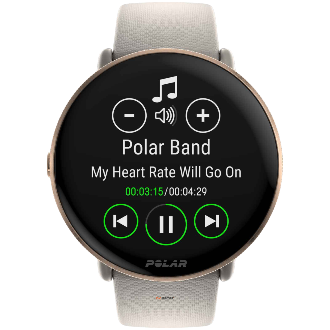 Polar Ignite 3 годинник для фітнесу з крокоміром і вимірюванням пульсу Greige Sand 900106237