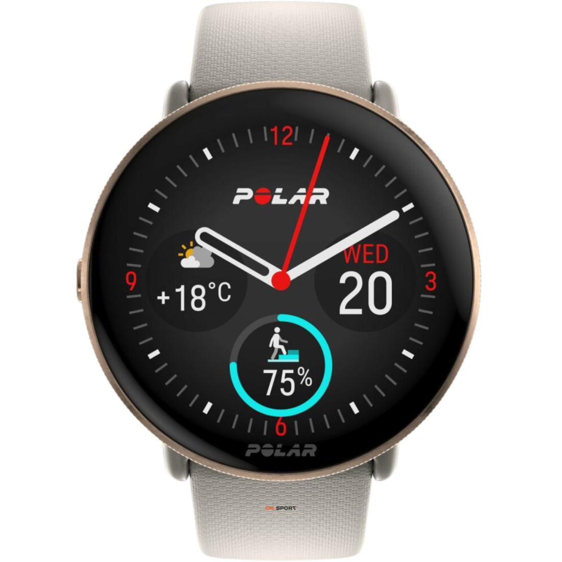 Polar Ignite 3 годинник для фітнесу з крокоміром і вимірюванням пульсу Greige Sand 900106237