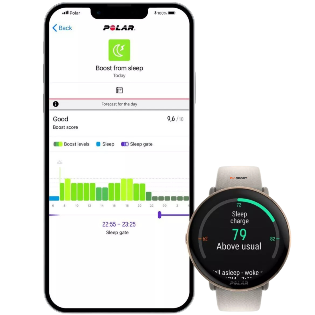 Polar Ignite 3 годинник для фітнесу з крокоміром і вимірюванням пульсу Greige Sand 900106237