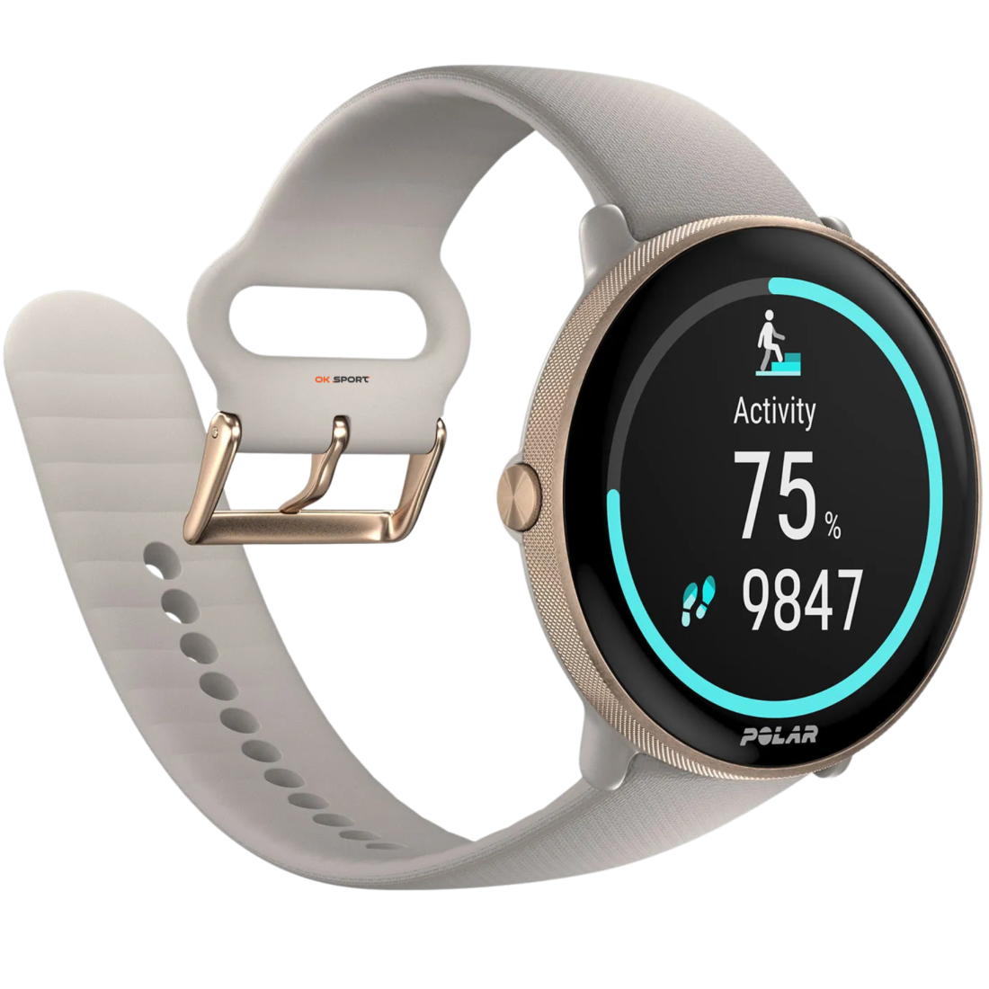 Polar Ignite 3 годинник для фітнесу з крокоміром і вимірюванням пульсу Greige Sand 900106237