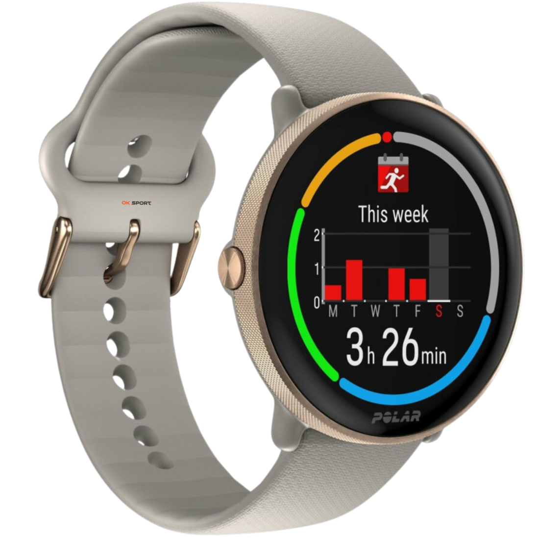 Polar Ignite 3 годинник для фітнесу з крокоміром і вимірюванням пульсу Greige Sand 900106237