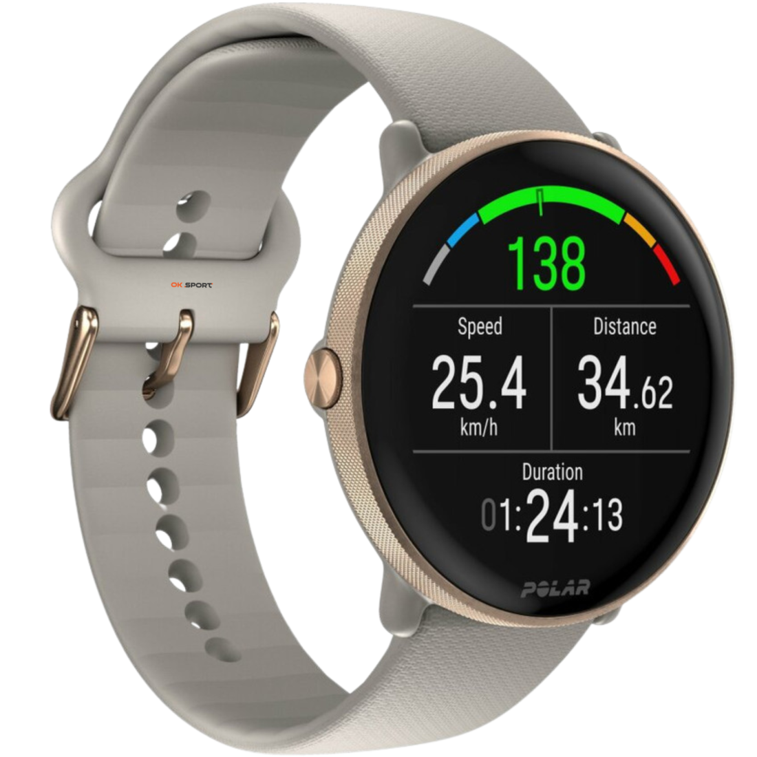 Polar Ignite 3 годинник для фітнесу з крокоміром і вимірюванням пульсу Greige Sand 900106237