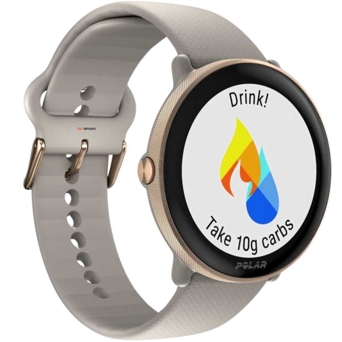 Polar Ignite 3 годинник для фітнесу з крокоміром і вимірюванням пульсу Greige Sand 900106237